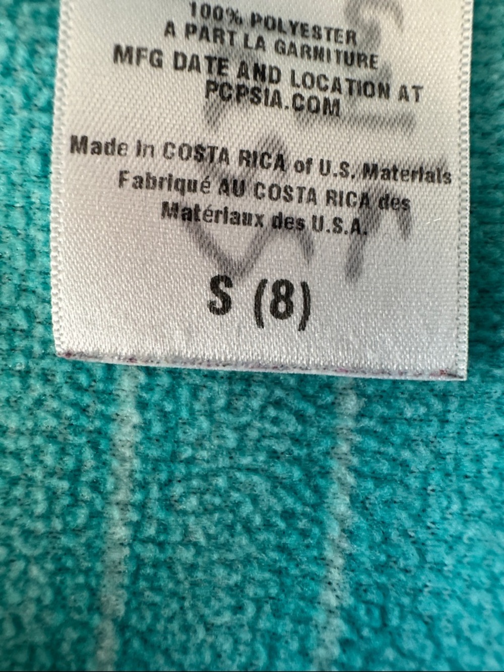Patagonia Kids Quarter-Zip Pullover in Teal - Picture 3 of 3